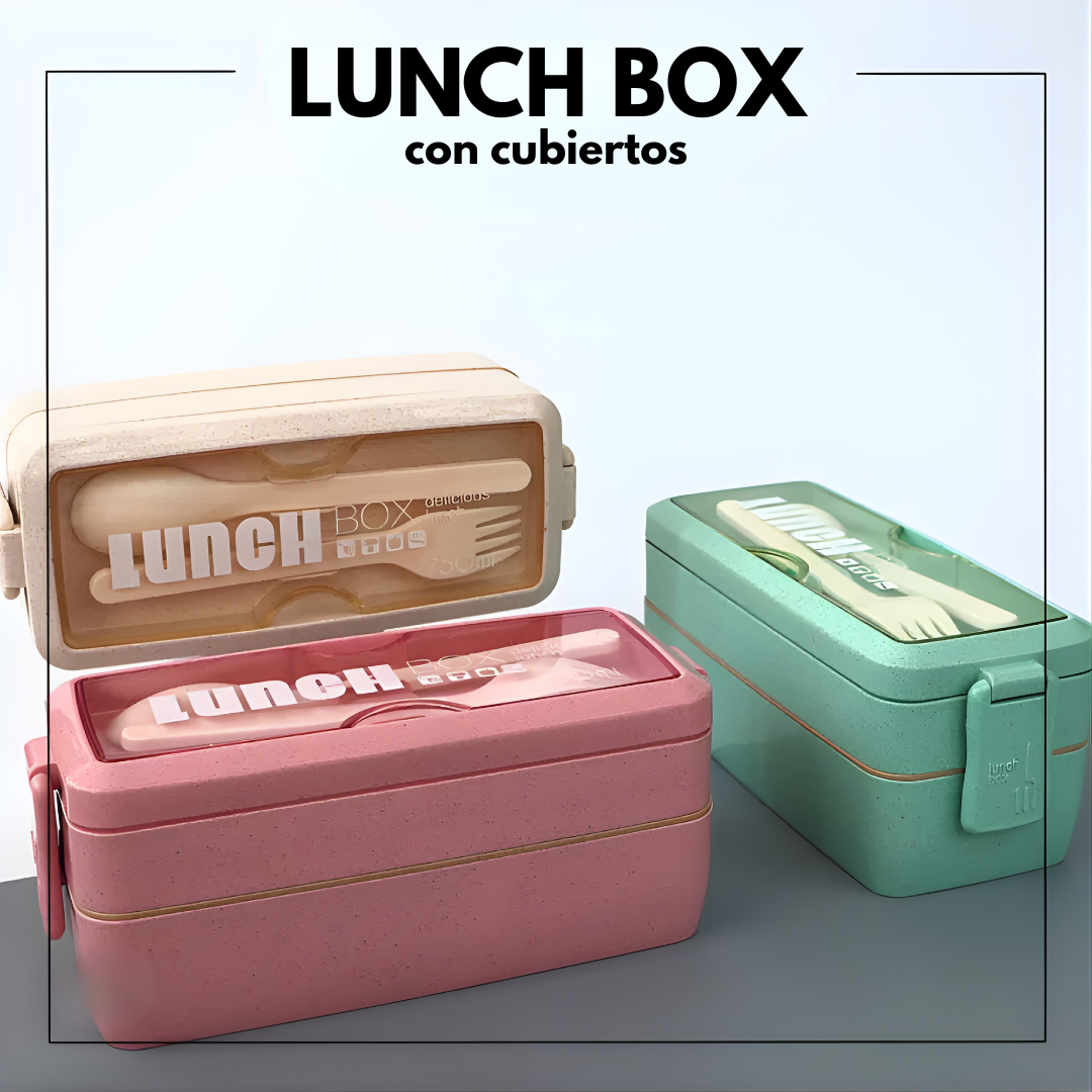 LUNCH BOX CON CUBIERTOS – Comidas frescas, prácticas y siempre contigo