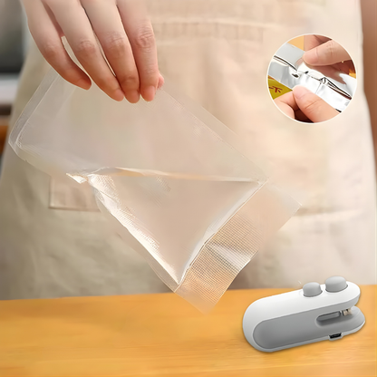 SELLADORA DE BOLSAS (PACK X2) – Conservación práctica, sellado rápido y alimentos frescos por más tiempo