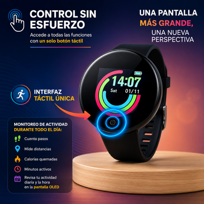 SMART BRACELET REDONDO – Actividad y conexión diaria
