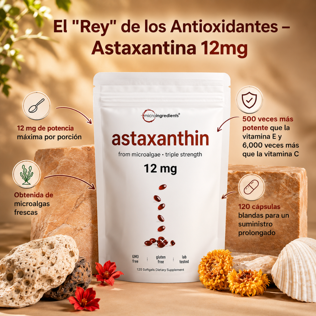 ASTAXANTHIN EN SOFTGELS – Apoyo antioxidante e inmune