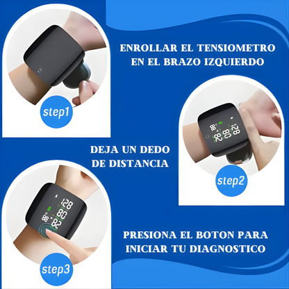 MONITOR DE MUÑECA – Medición rápida, control preciso y cuidado de tu salud en casa
