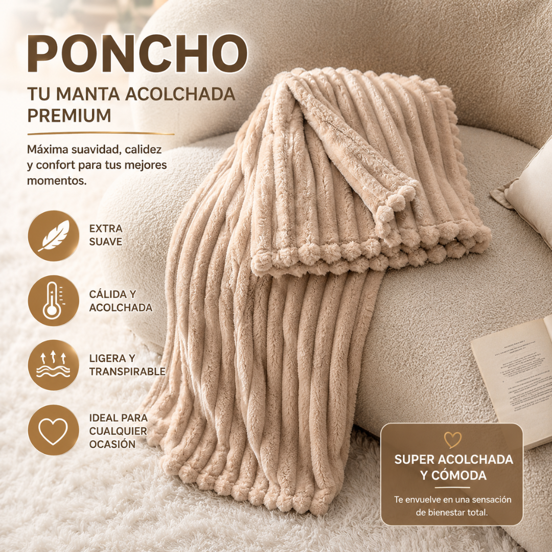 PONCHO – Suavidad y comodidad para descansar en cualquier lugar