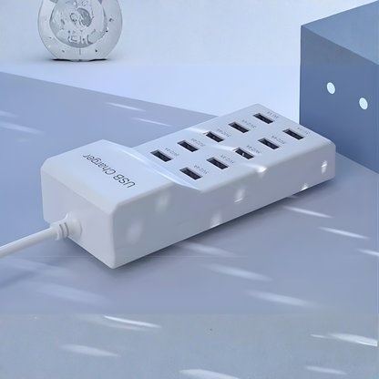 REGLETA USB – Carga todos tus dispositivos al mismo tiempo desde un solo punto sin cargadores regados por toda la casa