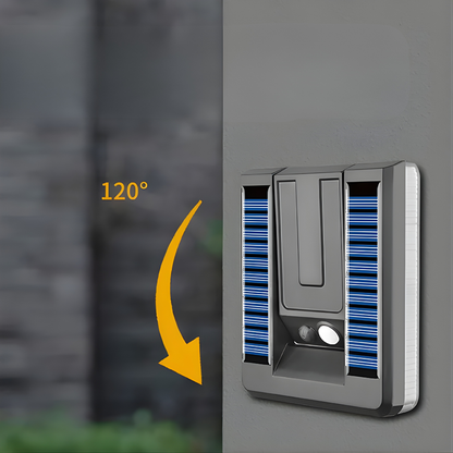 LÁMPARA DE PARED SOLAR CON SENSOR DE MOVIMIENTO – Iluminación automática, ahorro energético y seguridad exterior