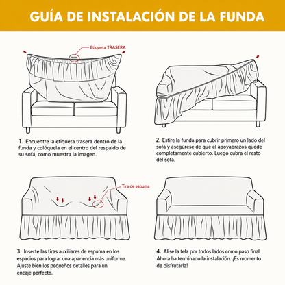 SET PROTECTOR DE SOFÁ — Renueva tu sala sin cambiar los muebles