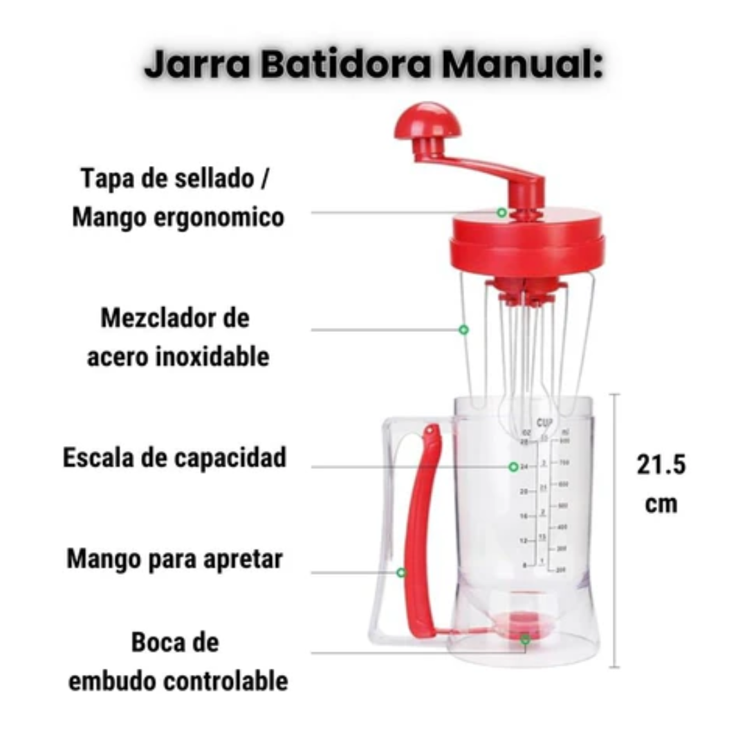 DISPENSADOR DE MASA PARA PANQUEQUES — Panqueques perfectos sin regar ni ensuciar nada