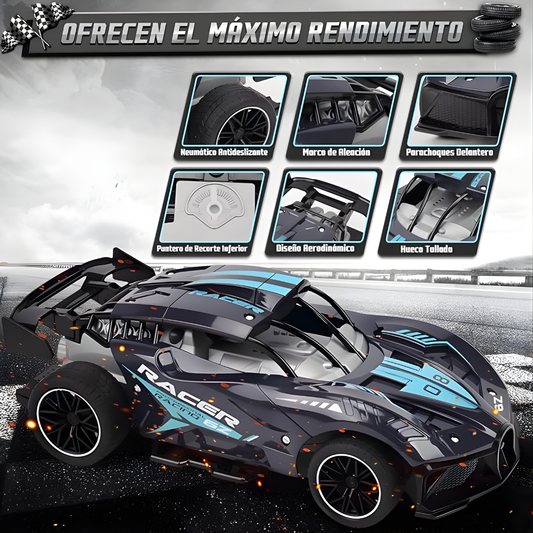 CAR RACING JUGUETE F110A – Velocidad extrema, giros 360° y diversión todoterreno sin límites