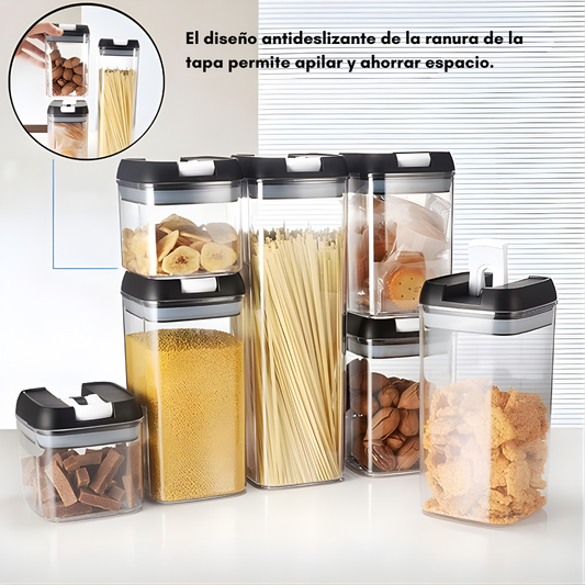 SET ORGANIZADOR 7 PIEZAS – Orden visible, cocina práctica y alimentos siempre frescos
