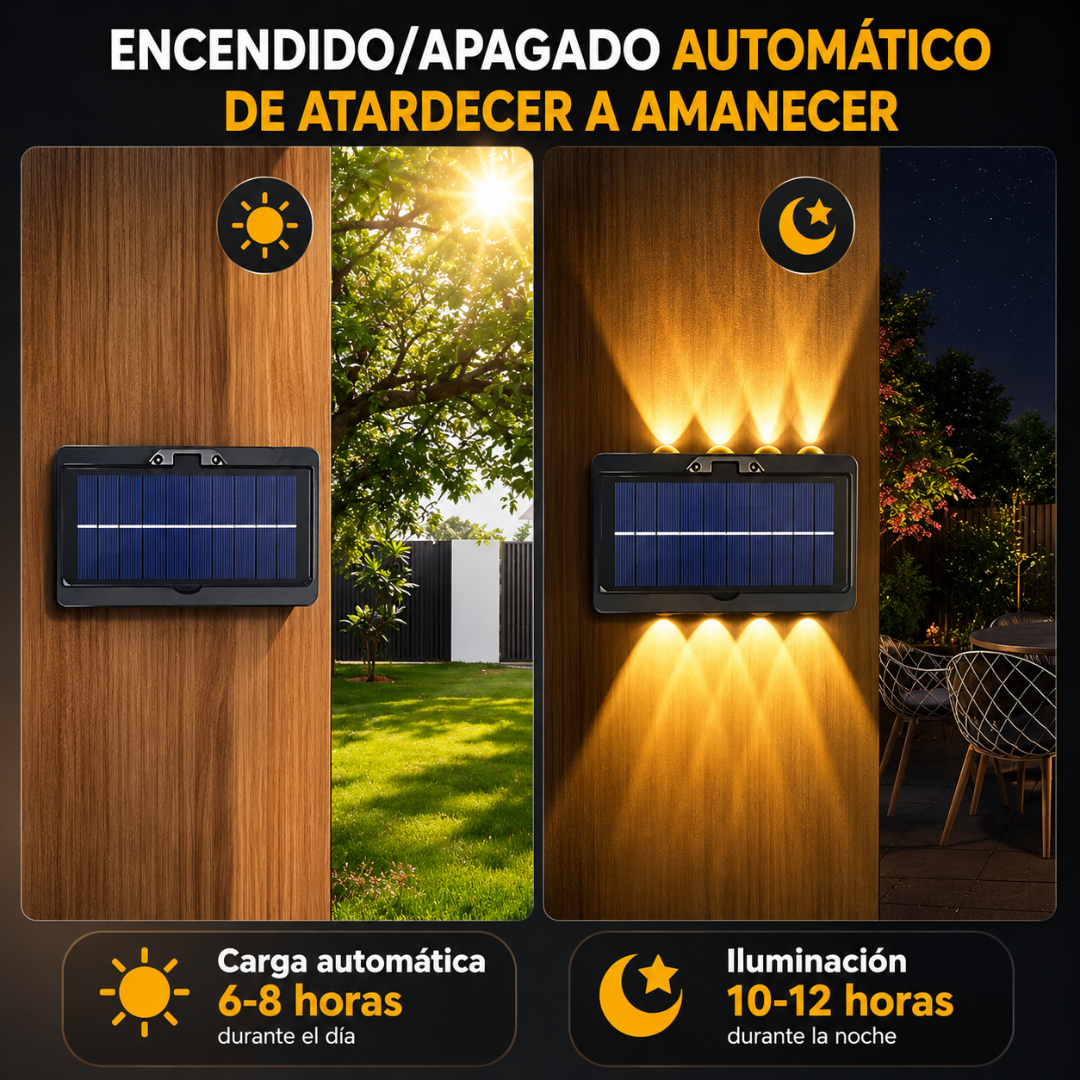 LÁMPARA SOLAR DECORATIVA (PACK X4) – Ilumina y transforma exteriores