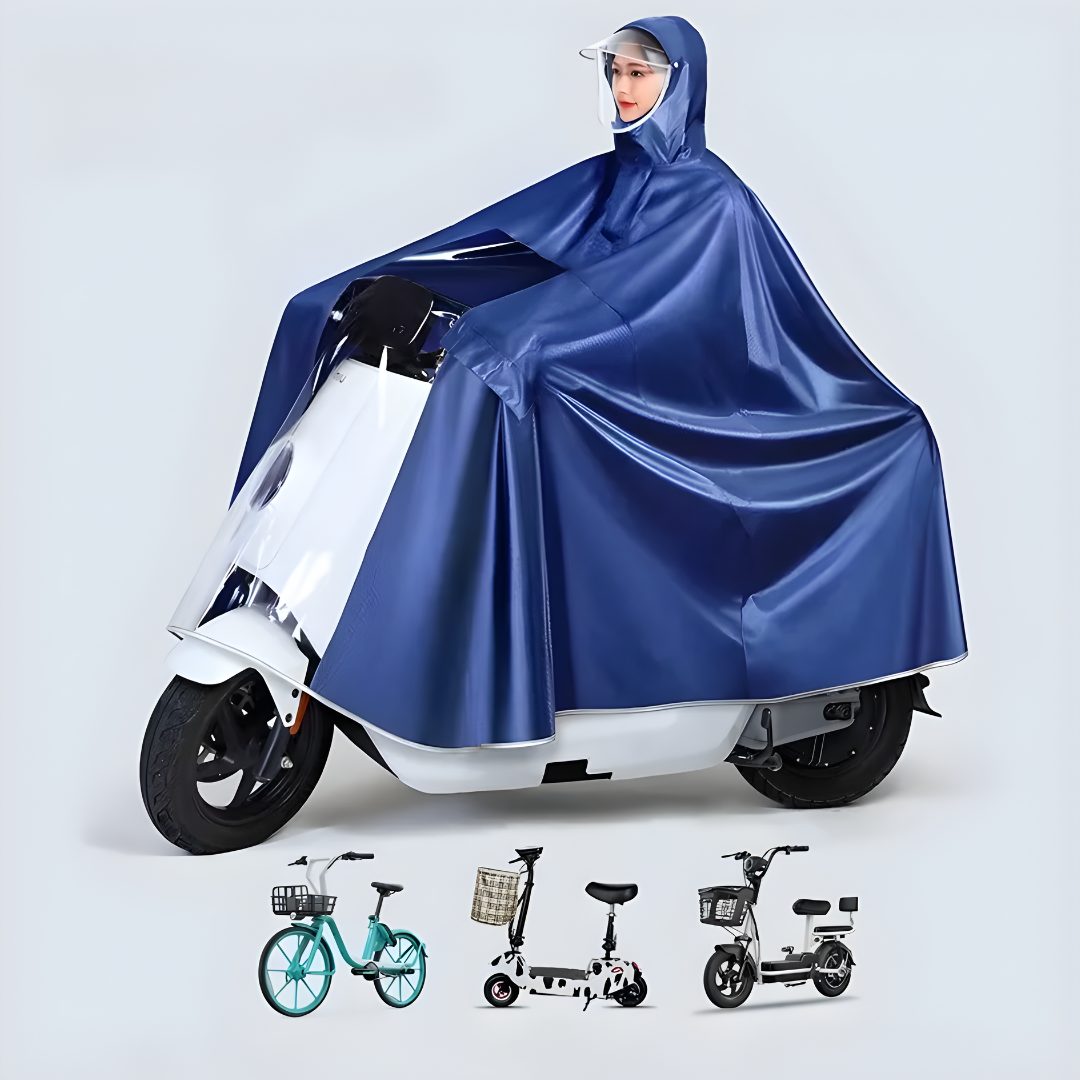 CAPA PROTECTORA DE LLUVIA – Protección impermeable, movilidad cómoda y viaje seguro bajo la lluvia