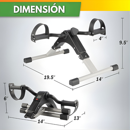 PEDAL PLEGABLE PARA EJERCICIO – Muévete sin levantarte de la silla — ejercita piernas y brazos en la oficina, el hogar o donde estés