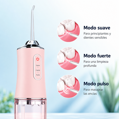 IRRIGADOR BUCAL GRANDE – Limpieza profunda para cuidar dientes y encías todos los días