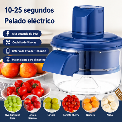 PELADORA DE FRUTA ELÉCTRICA — Pela en segundos lo que antes tardaba minutos