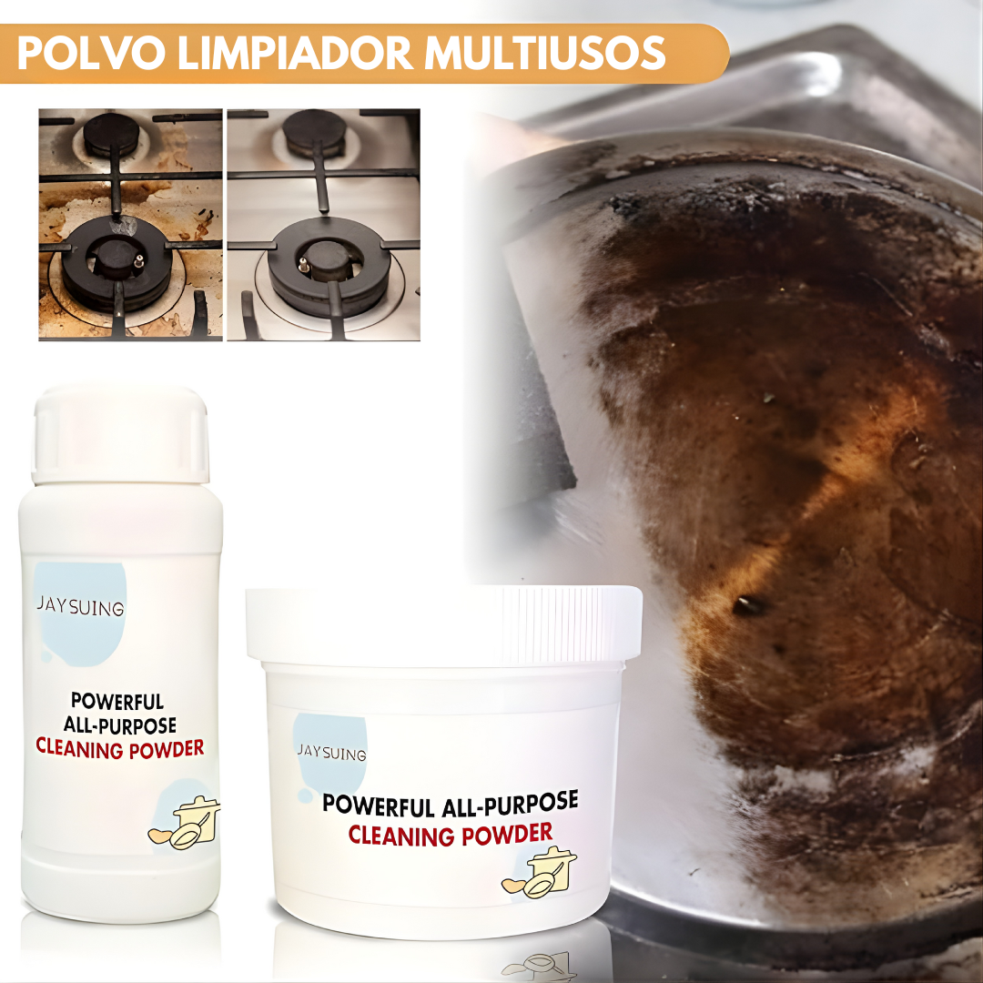 POLVO LIMPIADOR MULTIUSOS PODEROSO – Limpieza extrema, manchas fuera y brillo inmediato sin esfuerzo