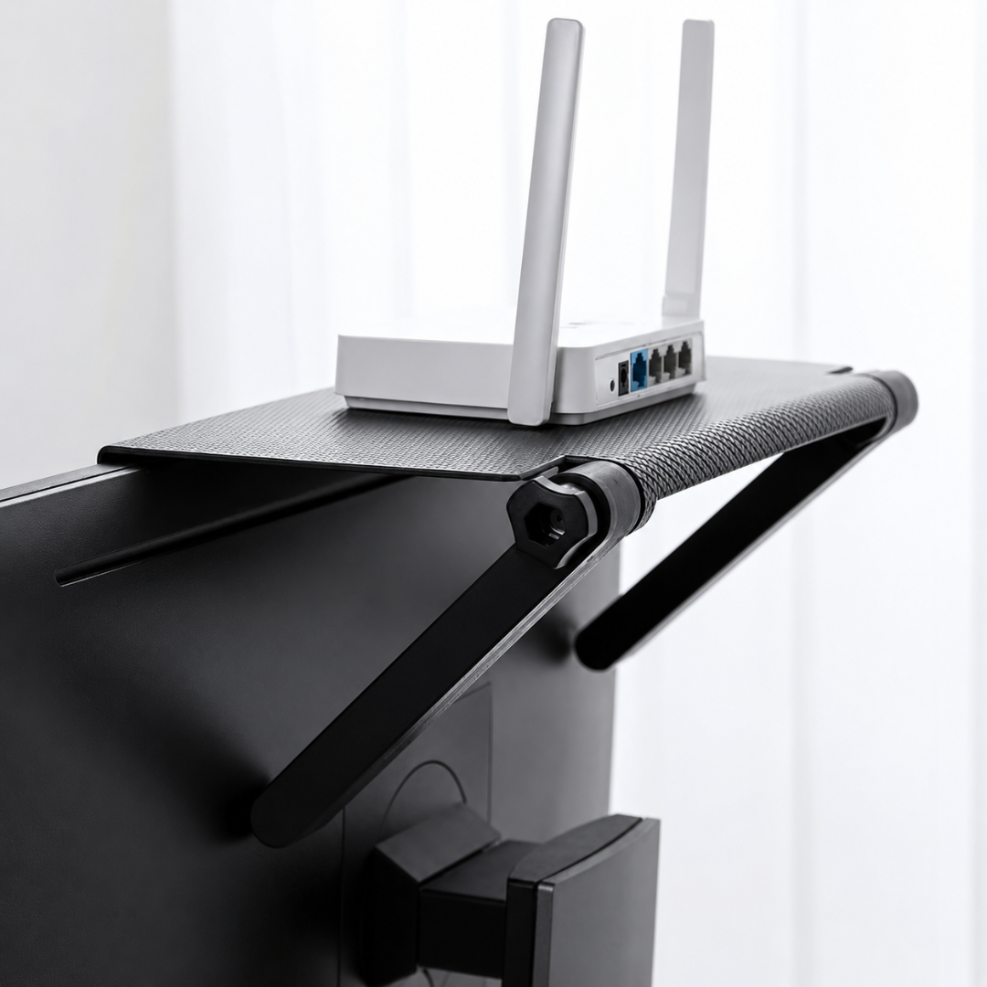 ORGANIZADOR PARA TV – Ordena modem, control y accesorios sin ocupar espacio extra