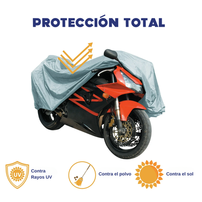 FUNDA IMPERMEABLE PARA MOTO – Protección total contra lluvia, polvo y sol en cualquier momento