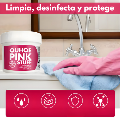 PINK STUFF PASTA MILAGROSA – Limpieza profunda, brillo visible y resultados sorprendentes en tu hogar