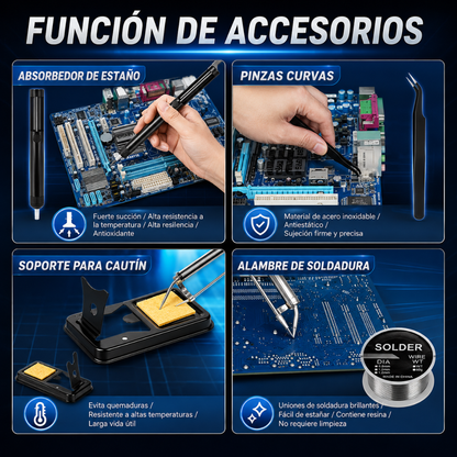 PISTOLA DE SOLDAR – Repara circuitos, cables y piezas pequeñas con precisión técnica