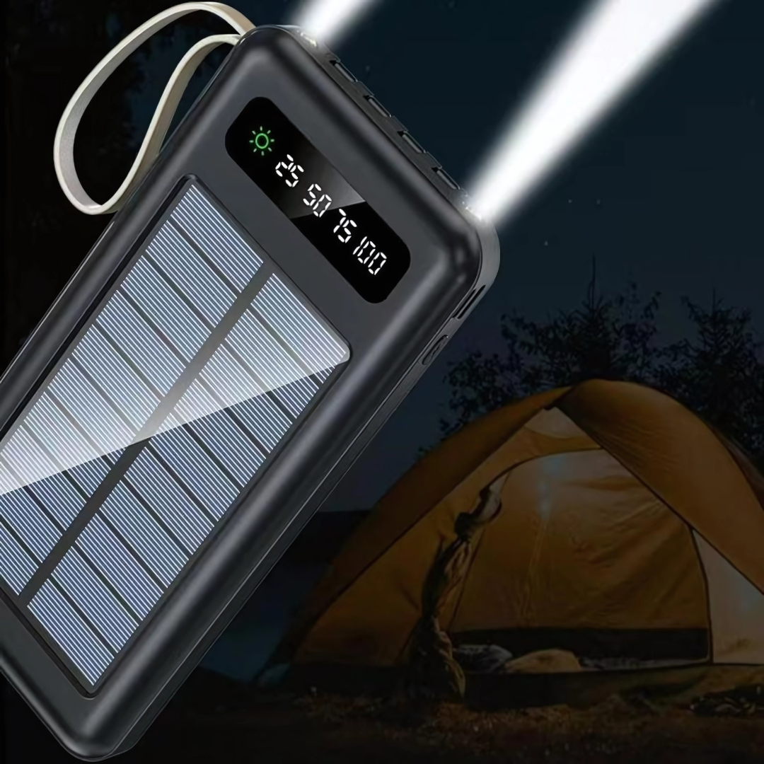 POWER BANK CARGA SOLAR 10000 – Energía portátil, autonomía total y carga en cualquier lugar