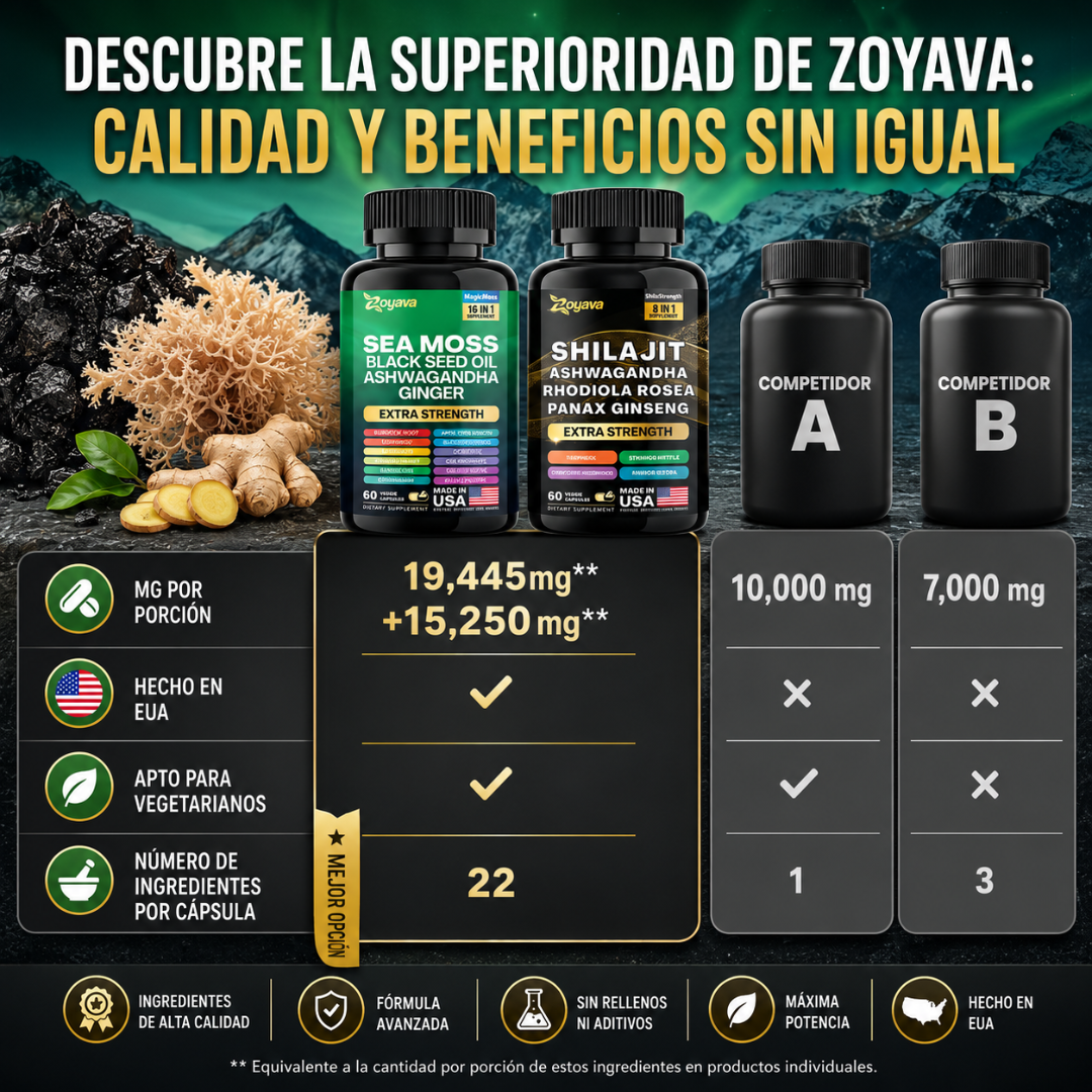 COMBO SHILAJIT + SEA MOSS – Energía y vitalidad masculina
