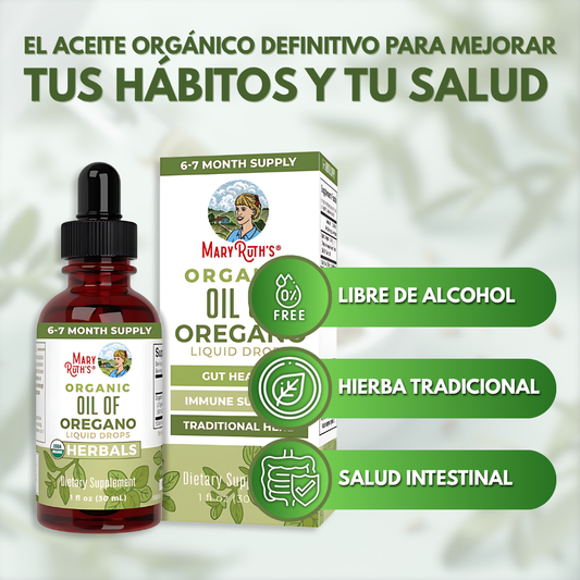 OREGANO OIL MARY RUTH'S – Apoyo inmunológico, digestivo y bienestar natural en cada gota