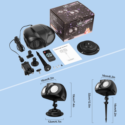 PROYECTOR VINOCULAR SNOWFLAKE – Crea un espectáculo invernal en segundos