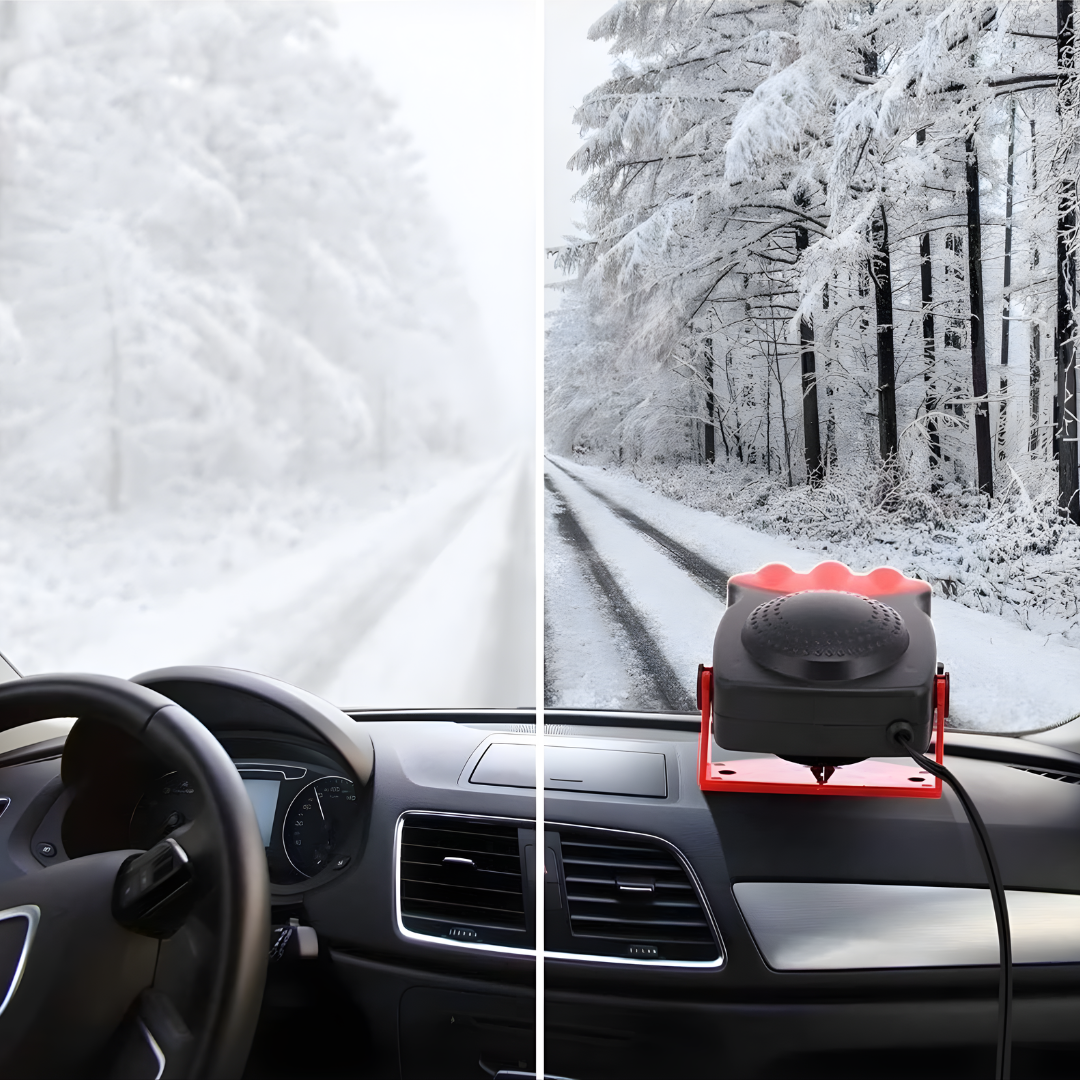 CALEFACTOR PORTÁTIL DE CARRO – Calor inmediato, desempañado rápido y conducción más segura