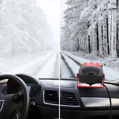 CALEFACTOR PORTÁTIL DE CARRO – Calor inmediato, desempañado rápido y conducción más segura