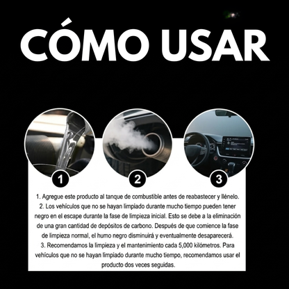 LIMPIADOR DEL SISTEMA DE COMBUSTIBLE — Evita daños costosos con una limpieza profunda