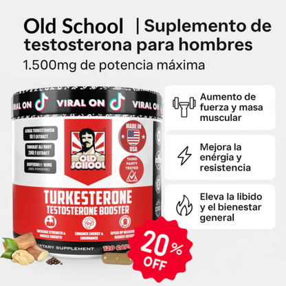 TURKESTERONE x 120 CAPS – Potencia, energía y rendimiento muscular natural