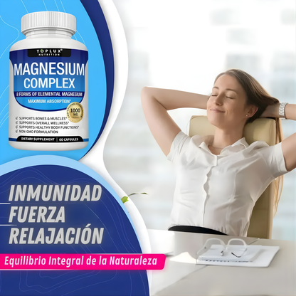MAGNESIUM COMPLEX X 90 CÁPSULAS – Equilibrio mineral, bienestar diario y apoyo integral para tu rutina