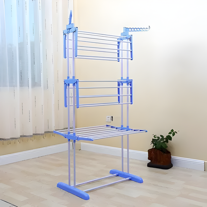 TENDERO VERTICAL PLEGABLE – Secado práctico, espacio optimizado y organización perfecta para tu ropa