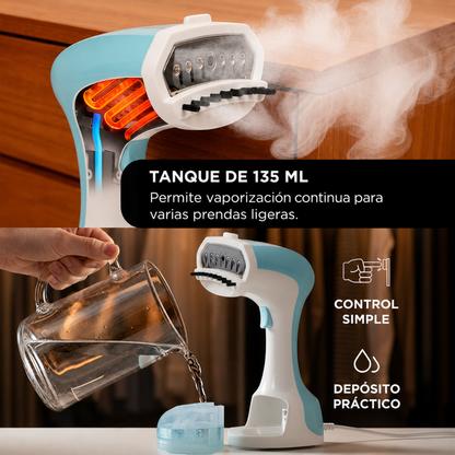 PLANCHA A VAPOR — Ropa lista en minutos, sin tabla ni esfuerzo