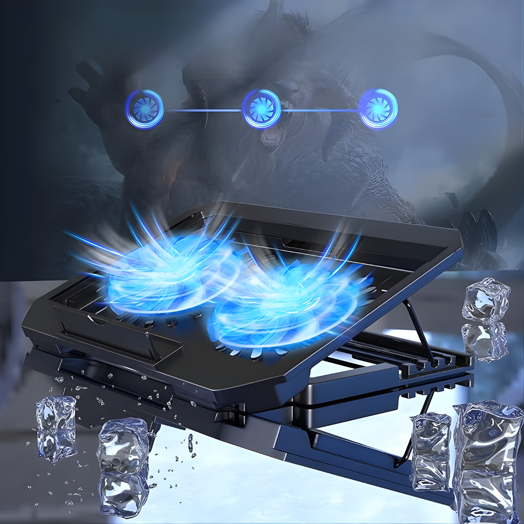 PAD ENFRIADOR DOBLE NOTEBOOK – Menos calor, mejor rendimiento y mayor vida útil para tu laptop
