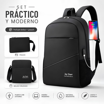 MOCHILA 3PCS – Más espacio, orden y seguridad en cada salida
