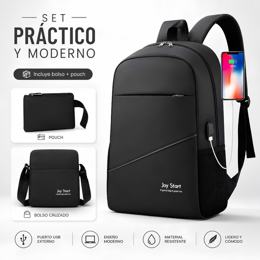 MOCHILA 3PCS – Más espacio, orden y seguridad en cada salida