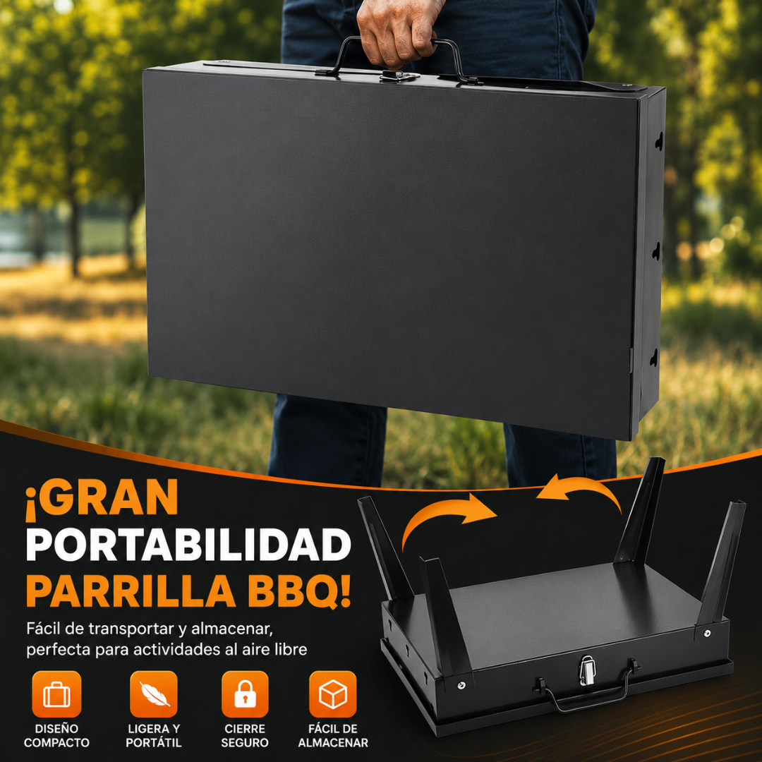 PARRILLA PORTÁTIL – Gran capacidad, fácil transporte