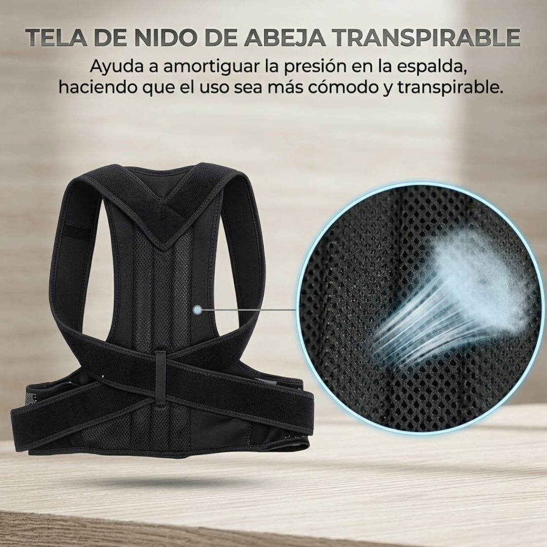 CORRECTOR DE POSTURA UNISEX – Mejora tu postura, soporte lumbar y comodidad diaria