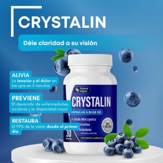 CRYSTALIN – SALUD VISUAL AVANZADA | Protección, alivio y descanso para tus ojos cada día