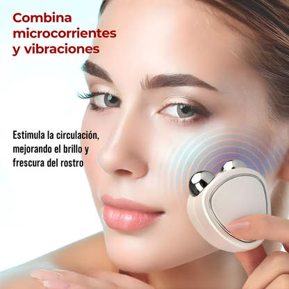 MASAJEADOR FACIAL MICROCORRIENTE REAFIRMANTE PRO – Reafirma tu piel, redefine tu rostro y luce más joven sin salir de casa