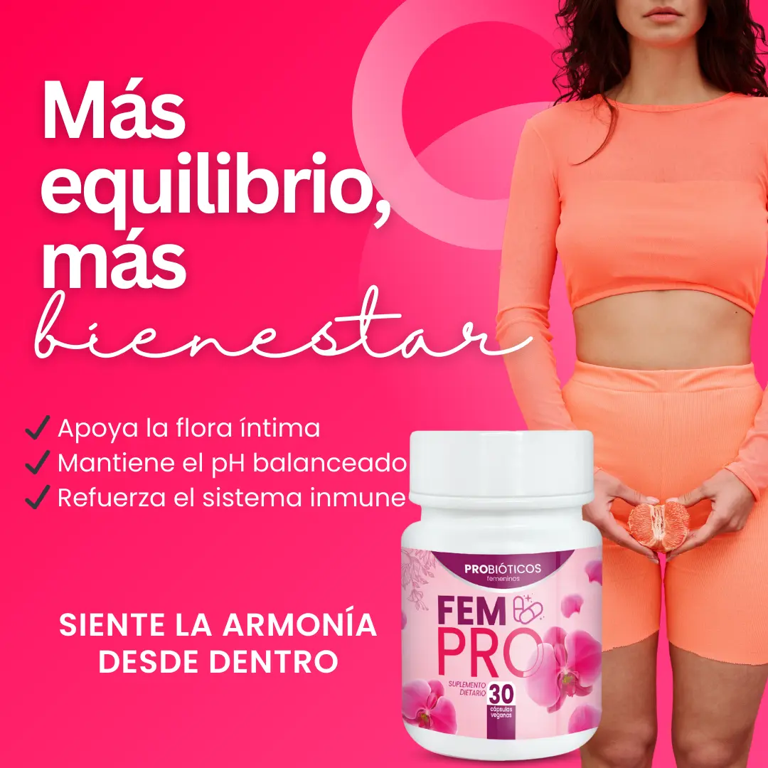 FP PV — Probióticos femeninos para equilibrio íntimo, frescura y bienestar diario
