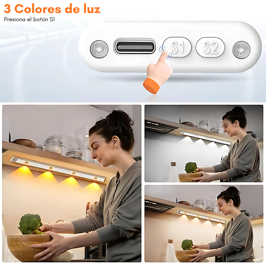 LUZ LED CON SENSOR DE MOVIMIENTO – Iluminación práctica y automática para tu hogar