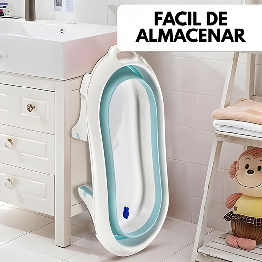 BAÑERA PLEGABLE PARA BEBÉ – Baños seguros, comodidad diaria y ahorro de espacio