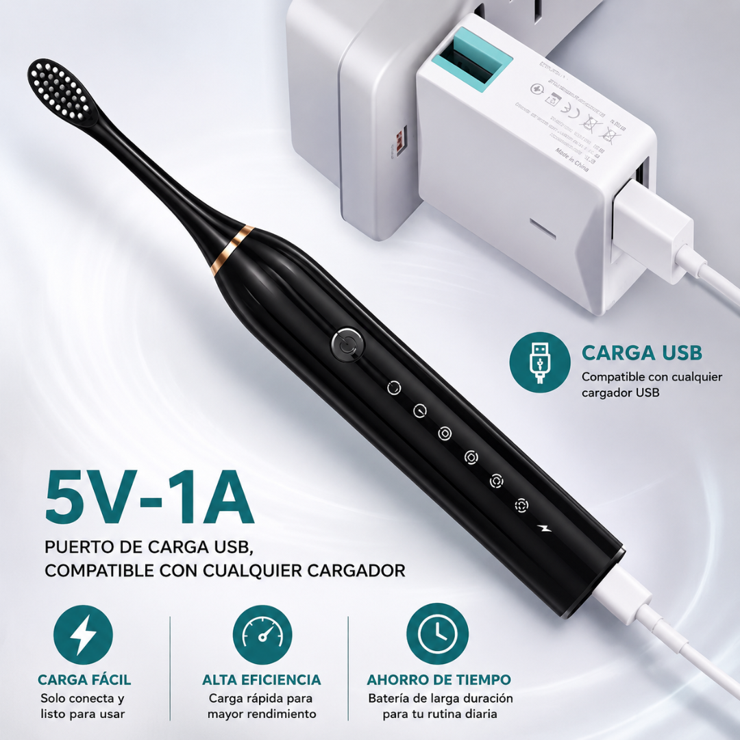 CEPILLO DENTAL ELÉCTRICO RECARGABLE X-3 – Limpieza diaria más profunda, práctica y constante