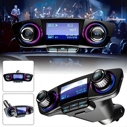 TRANSMISOR FM BLUETOOTH – Conecta tu celular al auto, música sin cables y llamadas manos libres