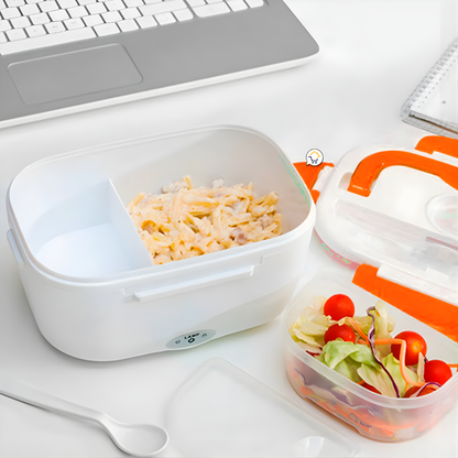 LONCHERA ELÉCTRICA PARA CALENTAR ALIMENTOS — Comida caliente donde estés, sin microondas