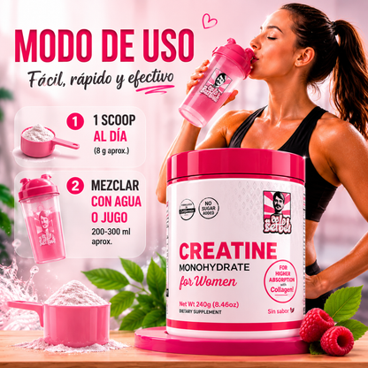 CREATINE MONOHYDRATE FOR WOMEN – Creatina fácil para entrenar