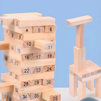 JUGUETE JENGA 54 PIEZAS – Diversión, habilidad y risas en cada movimiento