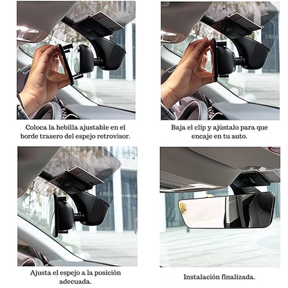 ESPEJO RETROVISOR PANORÁMICO – Amplía tu visión y maneja con más seguridad