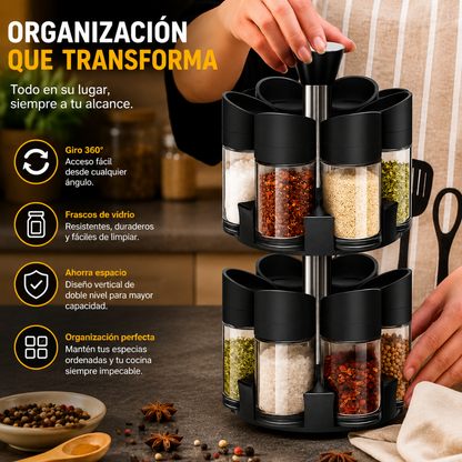 CONJUNTO ESPECIERO – Ordena tus condimentos con estilo y practicidad